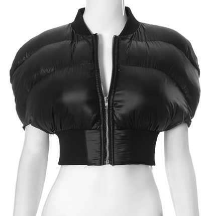 Cropped puffer jacket
