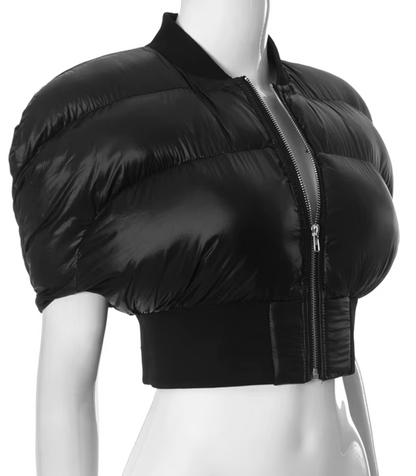 Cropped puffer jacket
